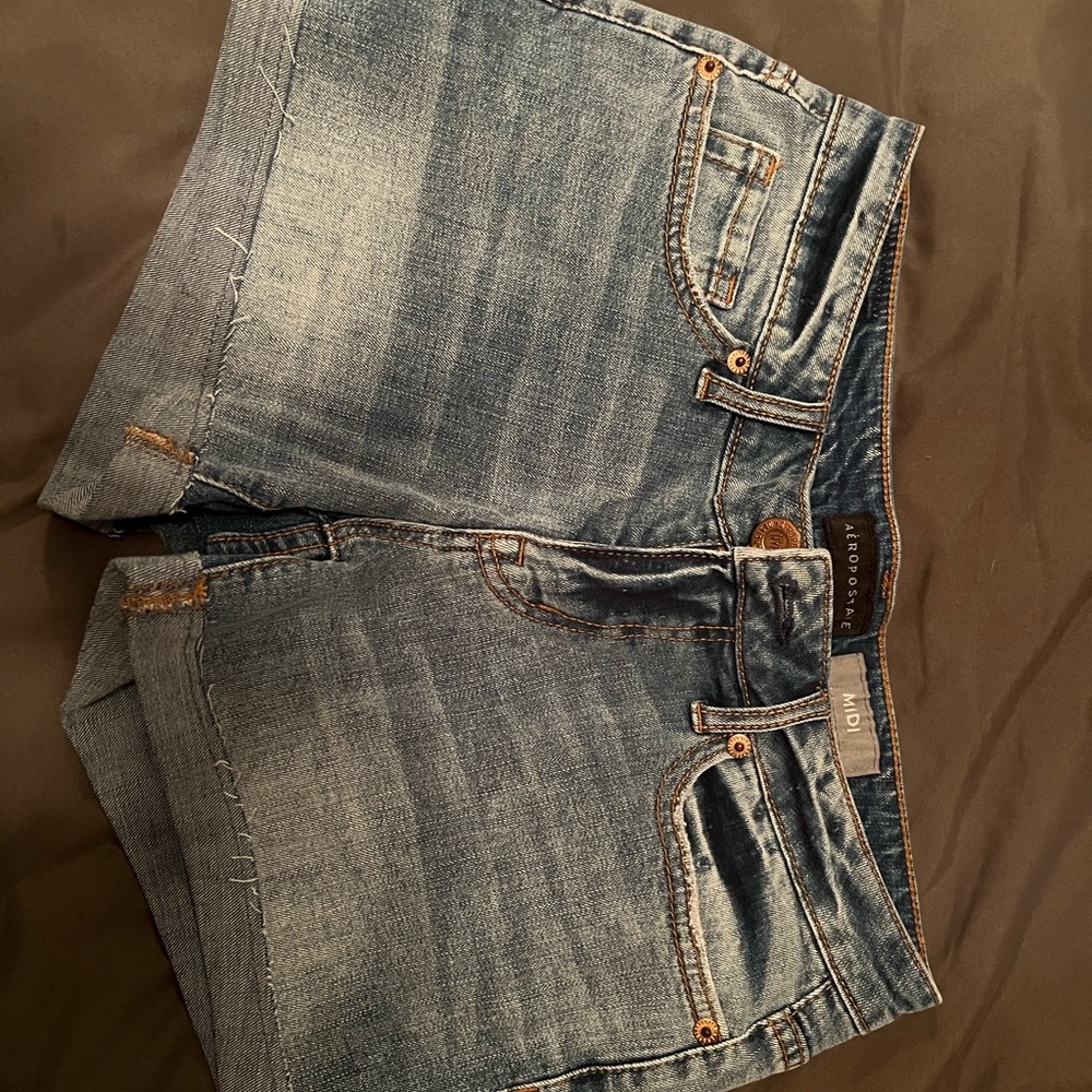 Aeropostale Midi Jean Shorts